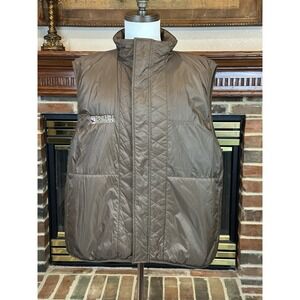 Beretta Brown Quilted Vest Mens XL Puffer With Pockets Pine Hill Plantation Logo